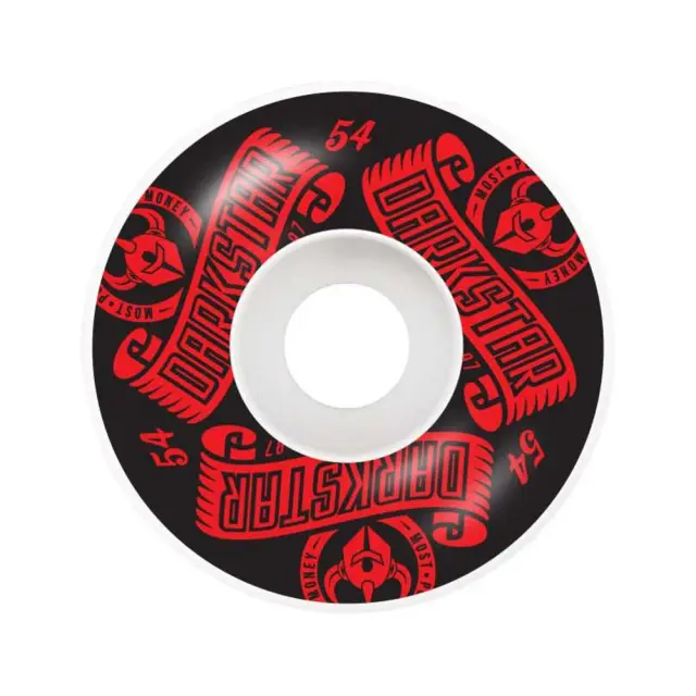 Darkstar Red Wheels Arc - Λευκά/Κόκκινα ροδάκια 54mm