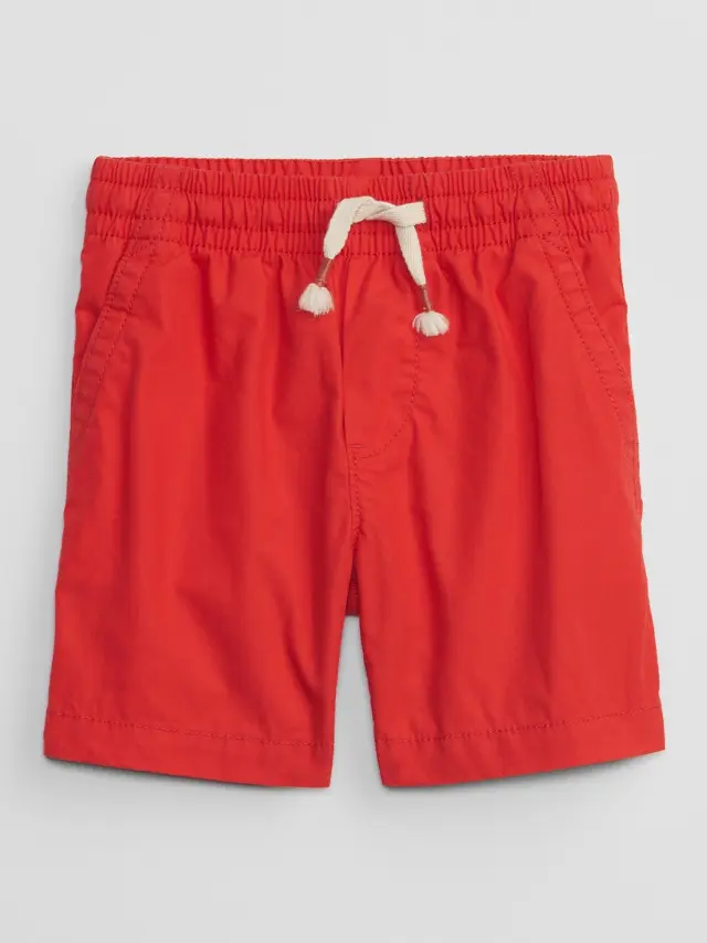 babyGap Poplin Pull-On Σορτς με Washwell tomato red - 12-18M
