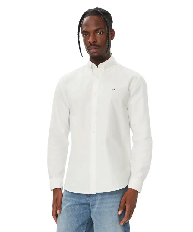 Tommy Hilfiger - Ανδρικό Πουκάμισο Oxford Shirt Regular Fit DM0DM23711-YBL Εκρού