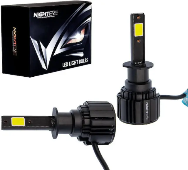 Nighteye Λάμπες Αυτοκινήτου + Μοτοσυκλέτας H1 LED 6500K Ψυχρό Λευκό 12-24V / 32V 72W 2τμχ A315-S4-H1 2