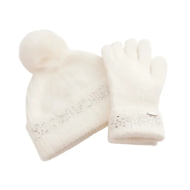 Γυναικείο Σετ Σκουφάκι/Γάντια Ted Baker 277048 Cream Άσπρο - One Size