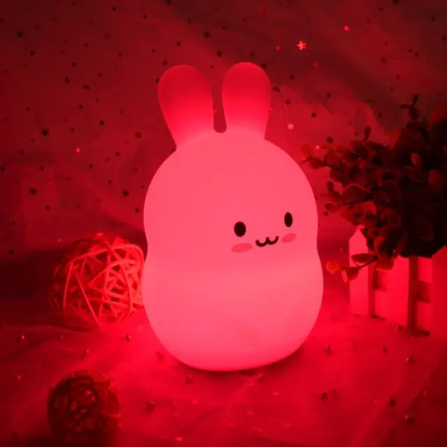 FreeON Rabbit Φωτάκι Νυκτός Σιλικόνης με Τηλεχειριστήριο 2