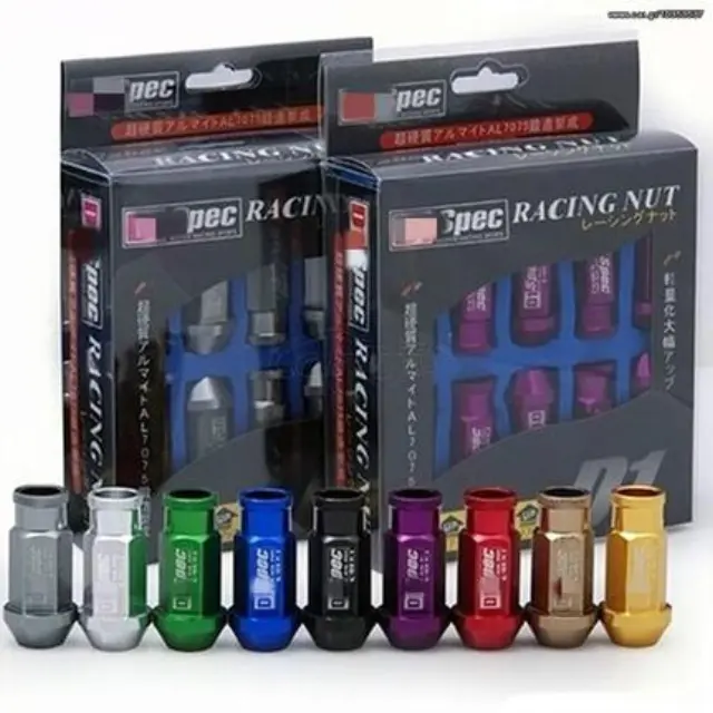 D1 SPEC μπουλόνια αλουμινίου για ζάντες 4*1.5cm- 20τμχ - ΜΑΥΡΟ