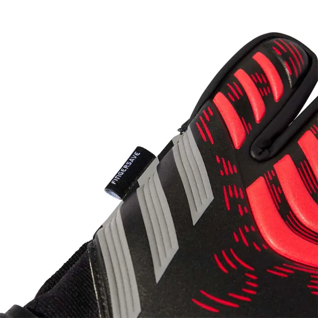 adidas Performance Adult Predator Match Fingersave Goalkeeper Gloves Μαύρο - Κόκκινο JM6828 (adidas Performance) 3