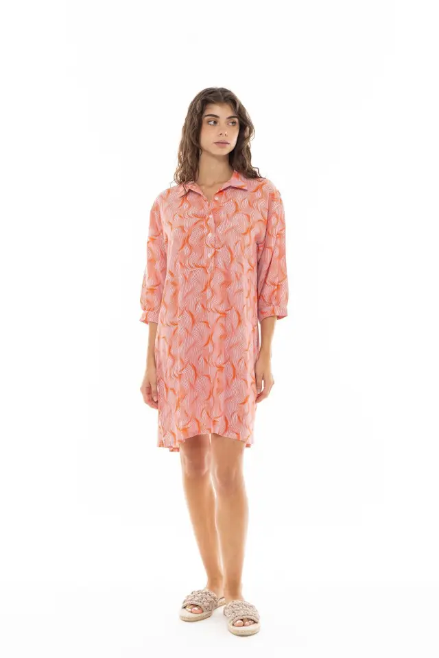 B374 - Type - BEACHWEAR ORANGE WAVES