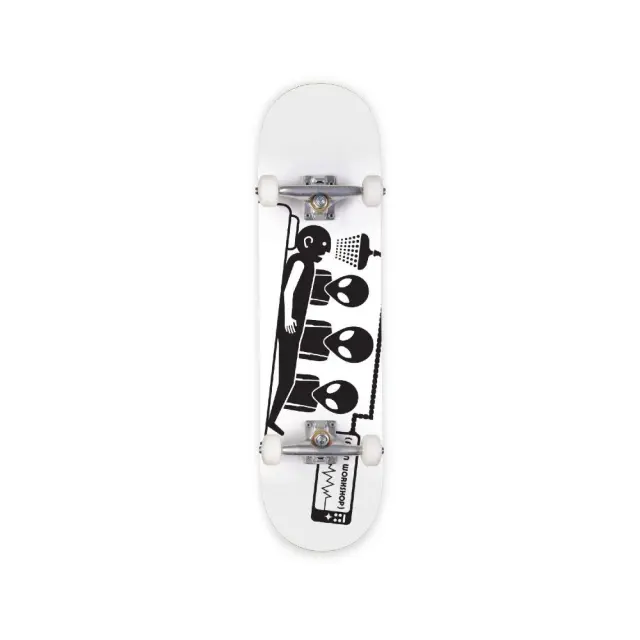 Alien Workshop Abduction White - Λευκή ολοκληρωμένη σανίδα 7.75''