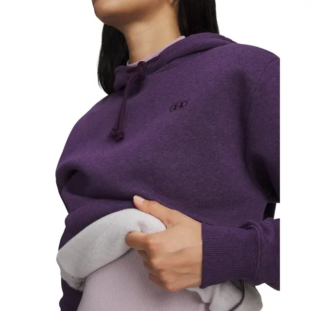 Under Armour Rival Fleece Hoodie (6013548-526) - Μώβ 3