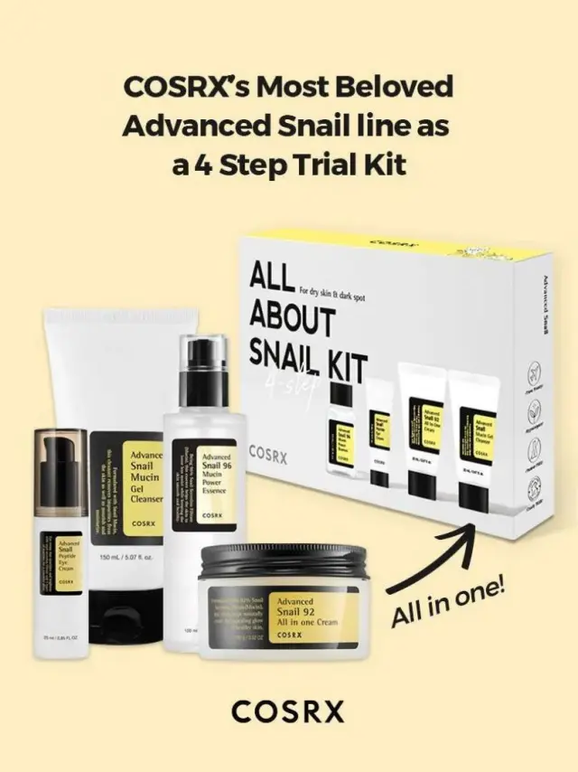 Cosrx All About Snail Kit -Τα best sellers σαλιγκαριού 2