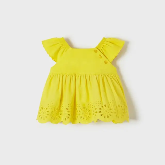 Baby 6 μηνών έως 4 ετών Μπλούζα κοντομάνικη συνδυασμένη λεμόνι