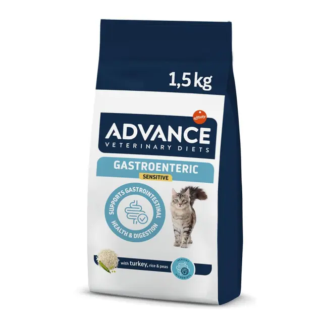 Advance Diet Cat Gastroenteric Sensitive Κλινική Ξηρά Τροφή Γάτας με Ρύζι & Γαλοπούλα 1.5kg
