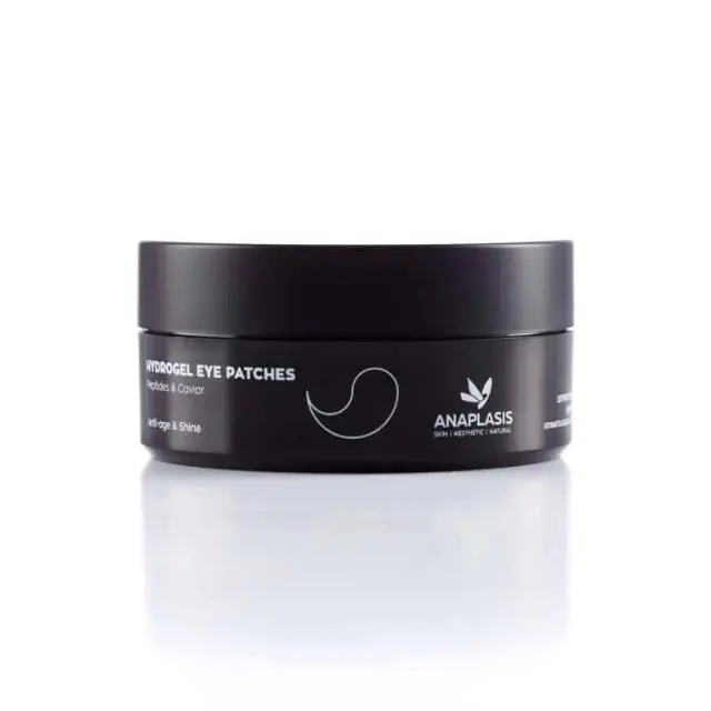 ANAPLASIS Hydrogel Black Eye Patches Anti-Age & Shine Συσφικτική Μάσκα Ματιών με Πεπτίδια και Χαβιάρι 60τμχ