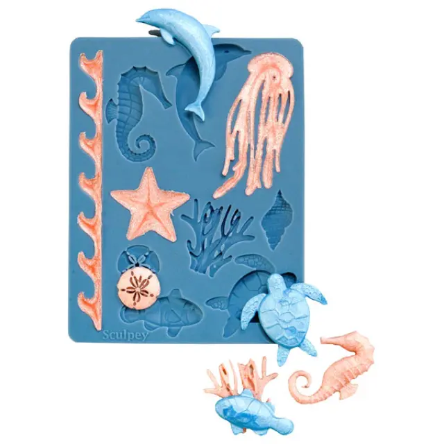 Sculpey Καλούπι Σιλικόνης - Sea Life