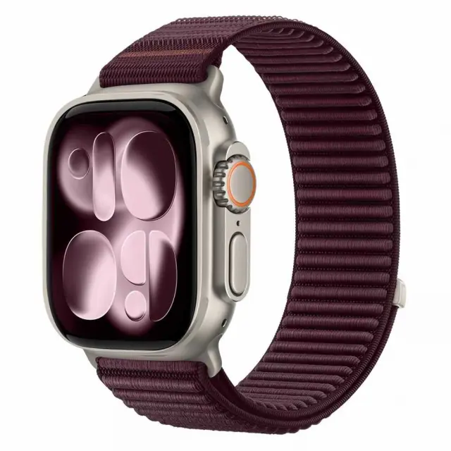 Tech-protect Nylonloop Apple Watch 8 / 9 / 10 / 11 / 12 / Se (40 / 41 / 42 Mm) Deep Burgundy 3