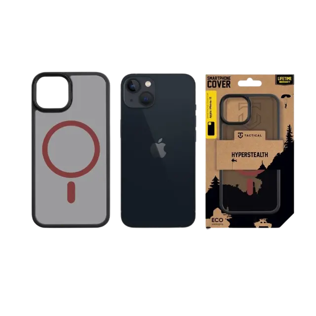 Tactical MagForce Hyperstealth 2.0 Cover for Apple iPhone 13 Black/Red 3
