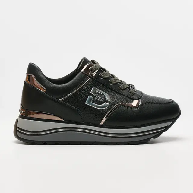 Donna Serena Sneakers Γυναικείο Δέρμα/Άλλα Υλικά Μαύρο DSE/5521 NERO
