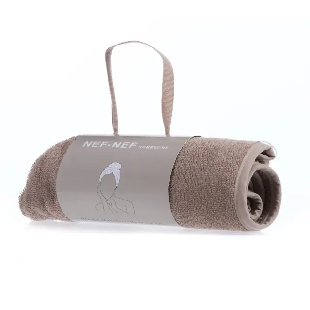 Πετσέτες Μαλλιών 61x24 Nef-Nef Homeware Sandy Mocca