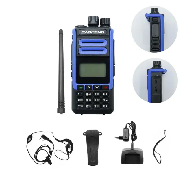Ασύρματος Φορητός Πομποδέκτης VHF – UHF 10W 1 τμχ BAOFENG BF-H7 Μπλε
