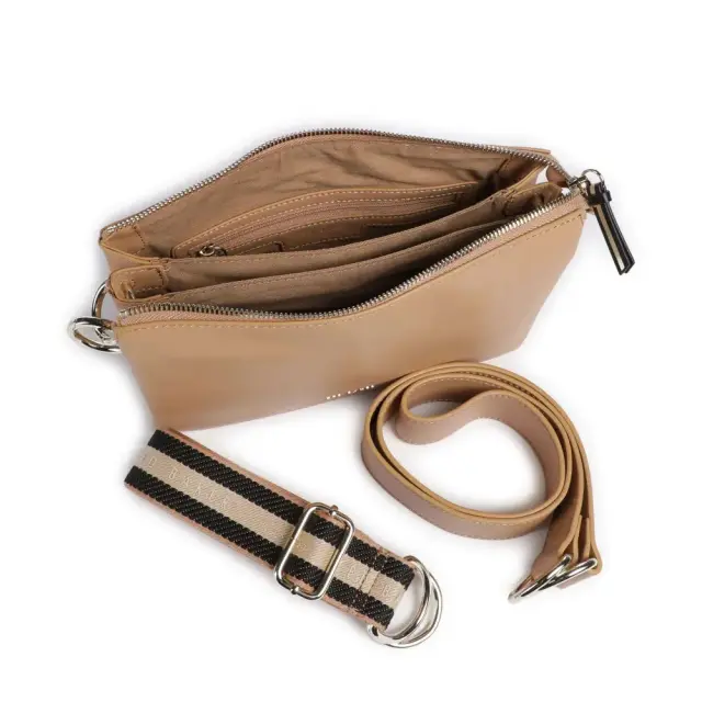 Γυναικεία Δερμάτινη Τσάντα Χιαστί Ted Baker Darcey 257442 Taupe Πούρο - One Size 3