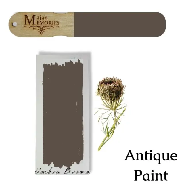 Χρώμα-εφέ πατίνας Antique Paint Maja's Memories, 150ml, Umbra Brown