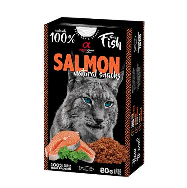 Alpha spirit Naturals cats salmon 80g