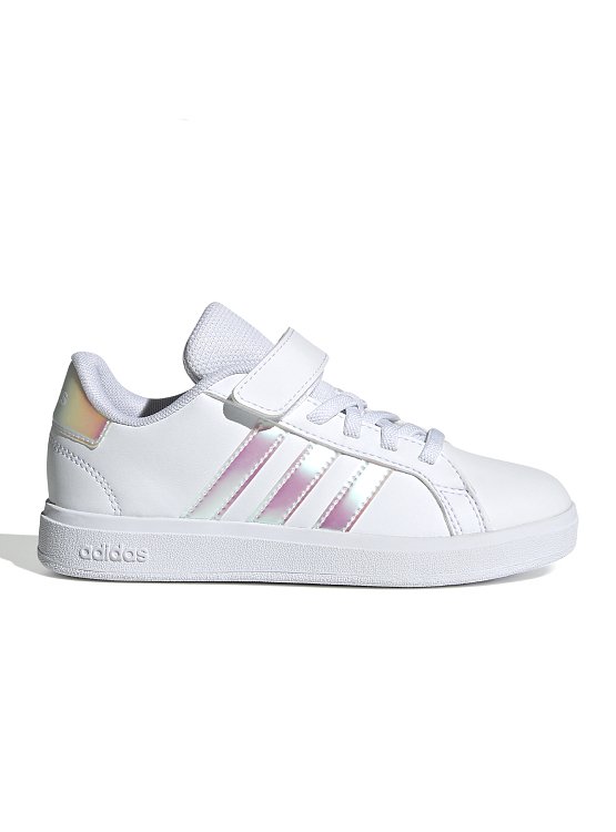 Παιδικά Παπούτσια Adidas Grand Court 2.0 για Κορίτσια Holographic (Μεγέθη 28-35) ΛΕΥΚΟ