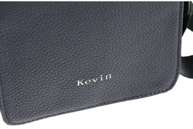 Ανδρική τσάντα ώμου Kevin jeans, μαύρο ,iza303 5221 3