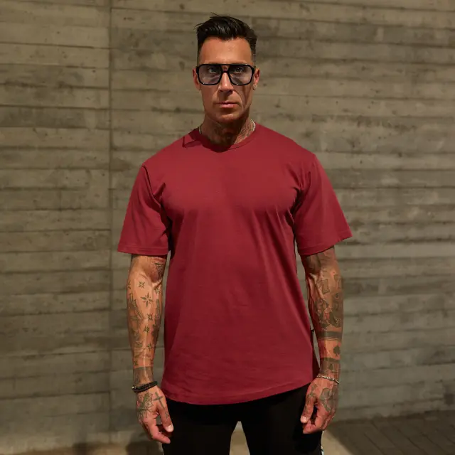 T-shirt Noshame® Μπορντό Oversized - 112595 - M 2