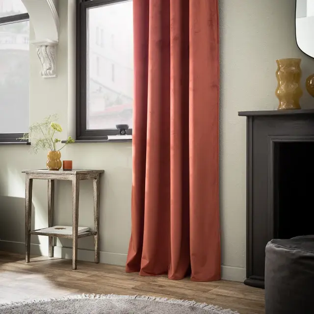 Κουρτίνα με τρουκς 140x280cm GOFIS HOME Winter Paprika 711/ 12