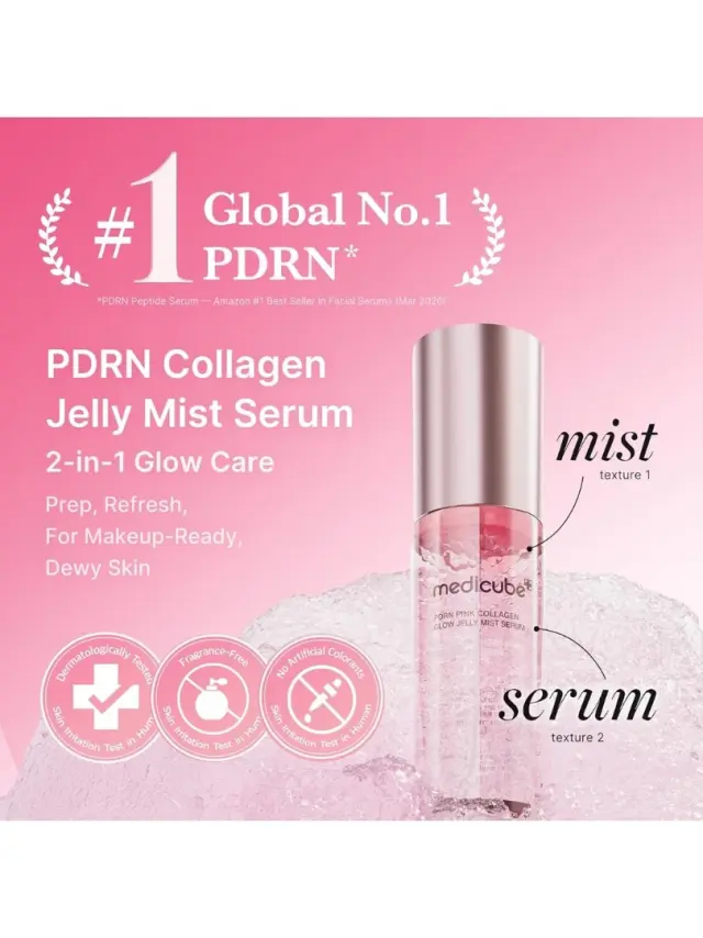 Medicube PDRN Pink Collagen Glow Jelly Mist Serum 60ml -Ενυδατικό Mist Προσώπου με PDRN & Κολλαγόνο 2