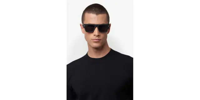 Dsquared2 Icon Ανδρικά Γυαλιά Ηλίου με Μαύρο Κοκκάλινο Σκελετό και Μαύρο Ντεγκραντέ Φακό ICON 0021/S 807/9O 3