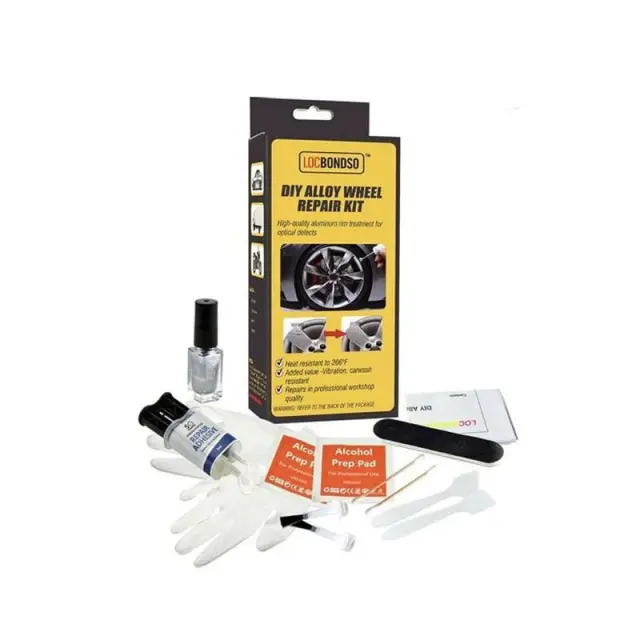 Locbondso Κιτ Επιδιόρθωσης για Ζάντες Αυτοκινήτου - DIY alloy wheel repair kit 101214
