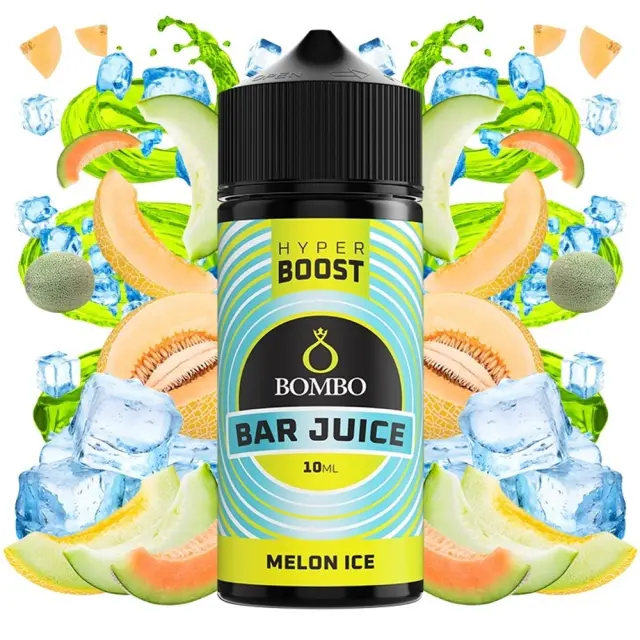 Bombo Bar Juice Flavor Shots Hyper Boost Melon Ice 10ml to 120ml