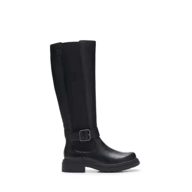 Clarks Orinoco 3 Tall Black Black Leather - 38