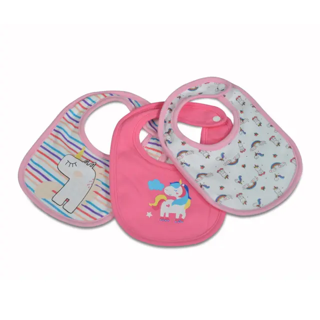 Cangaroo Βρεφική Σαλιάρα Σετ 3 τμχ Kay Pink 3800146265489