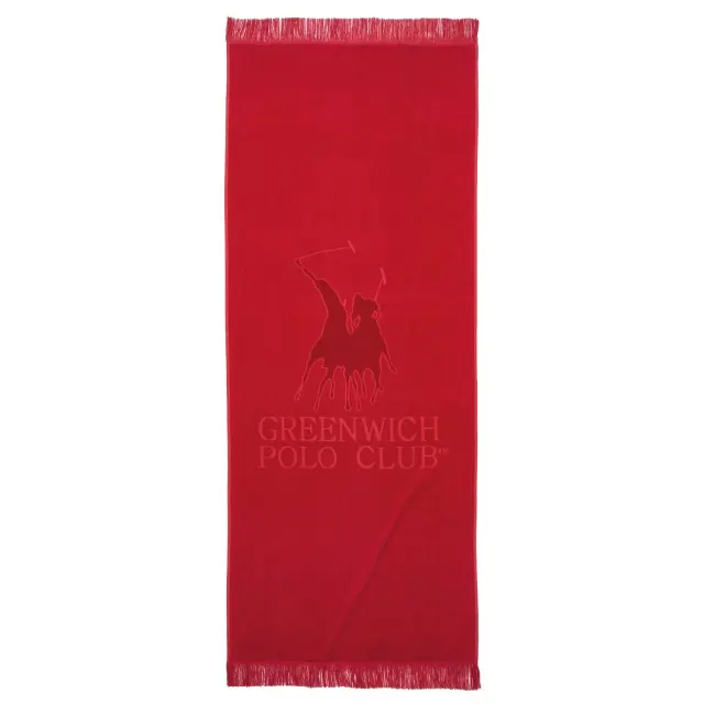 Πετσέτα θαλάσσης 70x170 3657 Κόκκινο Greenwich Polo Club