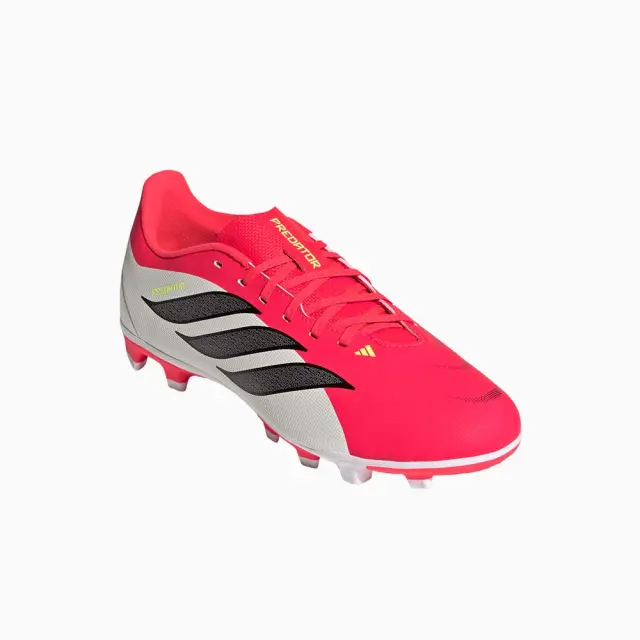 adidas Performance Kids Predator Club FG/MG J Άσπρο - Κόκκινο JS0370 (adidas Performance) 3