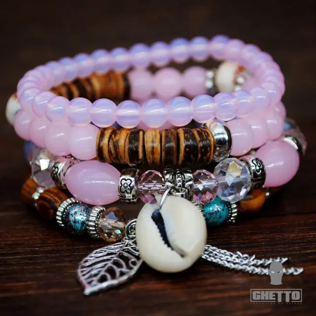 Ghetto Shell Bracelet Bohemia Purple