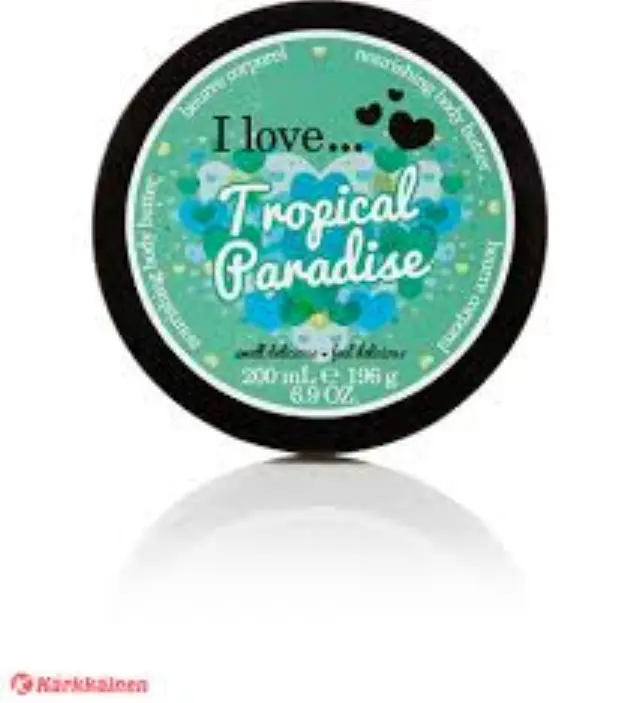 I Love Body Butter Tropical Paradise Πλούσια κρέμα σώματος με άρωμα ανανά και εξωτικών λουλουδιών 200ml