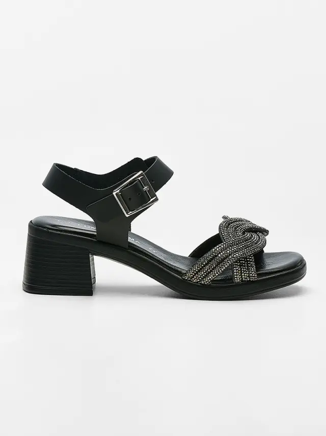 Comodissima Πέδιλα Γυναικείο δέρμα Μαύρο COM/345070 NERO/NERO 3
