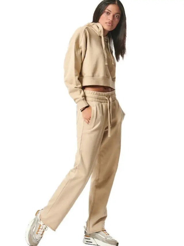 Body Action Γυναικείο Παντελόνι Φόρμας 021438-SANDGREY - L 2