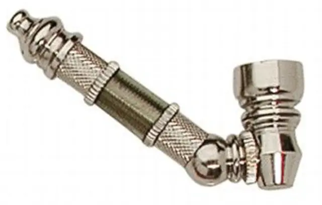 Μεταλλική Πίπα Hooked με Γωνία 45° - 9cm
