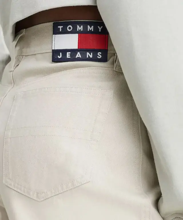 Tommy Hilfiger - Γυναικείο Jean Th Betsy Mid Rised Loose Fit DW0DW13089-ACE Μπεζ 3