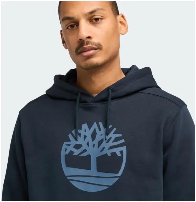 Timberland - Ανδρικό Φούτερ με Κουκούλα Kennebec River Tree Regular Fit TB0A2BJH-433 Μπλε Ναυτικό - M 2