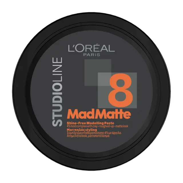 L'Oreal Paris Studio Line Mad Matte Pot Πηλός Μαλλιών Για Ματ Αποτέλεσμα 75ml