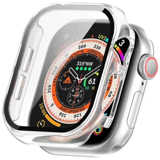360 Προστατευτική Θήκη PC & Tempered Glass για Apple Watch Series 10 46mm- Διάφανη ΟΕΜ