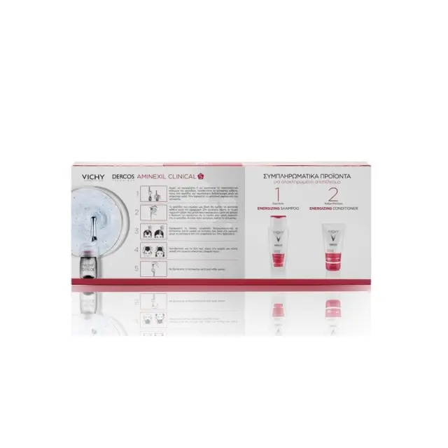 VICHY PROMO PACK DERCOS Aminexil Clinical 5 Femme (21τμχ+12ΔΩΡΟ) 33ampx6ml 2