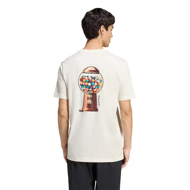 adidas Sportswear Men's Snack Bubble Gum Graphic Tee Εκρού KD3934 (adidas Sportswear) 2