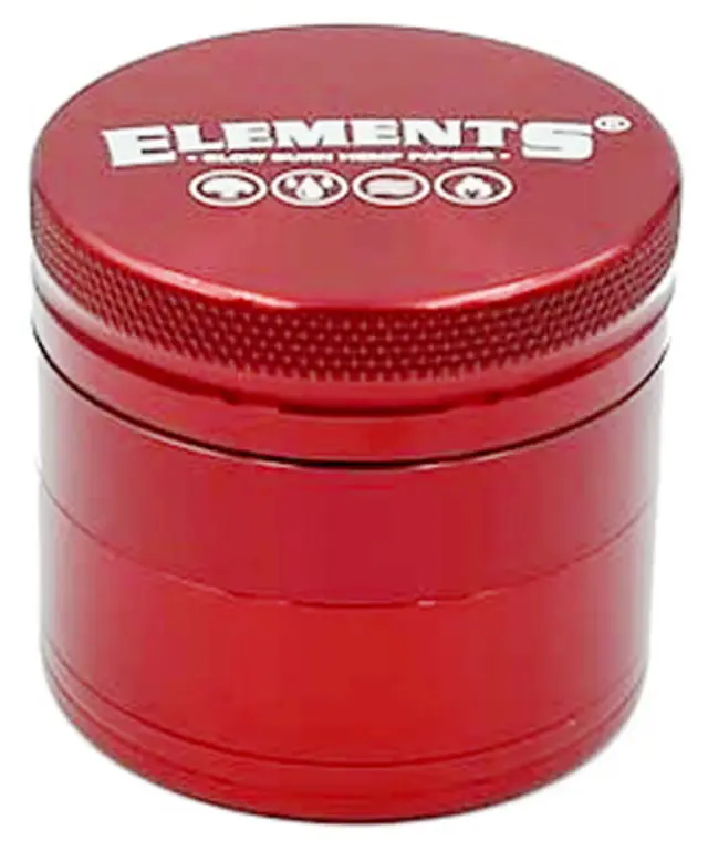 Elements Grinder Τρίφτης Κόκκινο Small 49mm Aluminium - 4 Parts 3