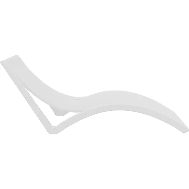 Ξαπλώστρα SLIM Λευκό PP 72x180x70cm 2