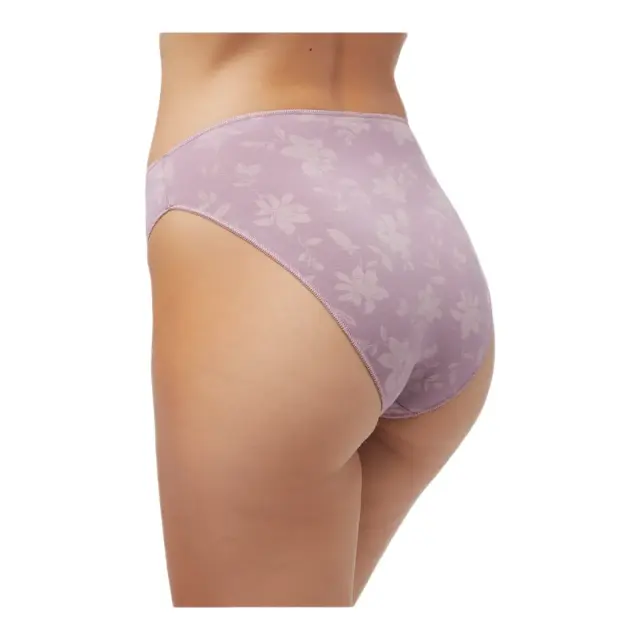 Minerva Γυναικείο Slip Modal Fimelle - Διπλό Πακέτο, Χρώμα Μωβ-Floral - S 3